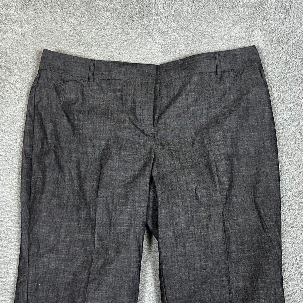 Van Heusen Dress Pants Womens 18 Dark Gray New Classic Straight Leg Ankle